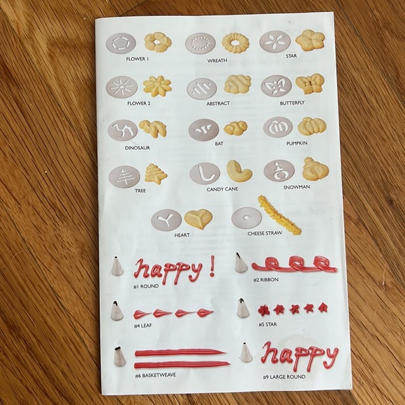 Crate & Barrel cookie Press & decorating set - Picture 3 of 4